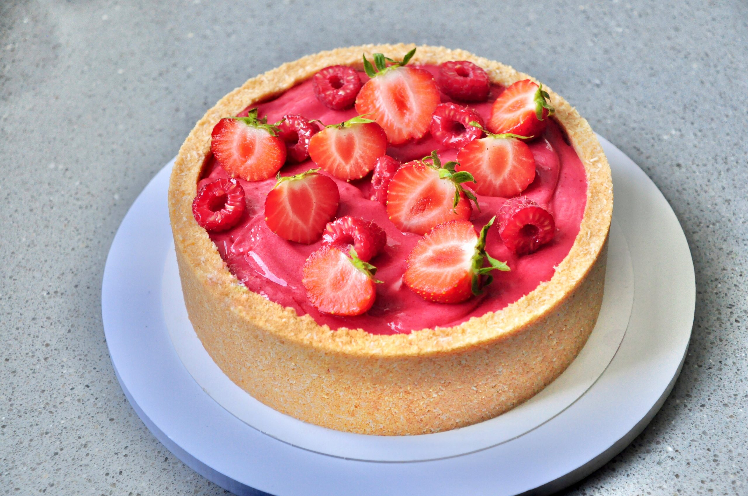 Raspberry Mint-Lemon Cheesecake - Image 2